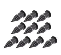 Ciieeo 10pcs Boulons de Pare-Brise Moto en Alliage D'aluminium Noir 5mm à Pointe, Haute Résistance pour Fixation Pare-Brise et Carénage, Adaptés aux Motos Sportives