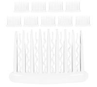 Ciieeo 10pcs Peignes Latéraux Français en Plastique Transparent 17 Dents 8x5cm Légers et Confortables pour Coiffure Updo et Fixation Voile de Mariée