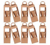 Ciieeo 10pièces Boîte à Fleurs Séchées Rustique Avec Poignée Panier à Fleurs Pour Saint-valentin Mariage Anniversaire Pour Offrir Ou Décorer