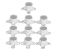 Ciieeo 10pièces Raccords pour Table PVC Support De Tringle pour Meuble Bride PVC De Pouce Capuchons à Vis pour Meubles