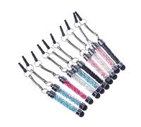 Ciieeo 10pièces Stylos Cristal Diamant Stylet Capacitif pour Tablettes Couleurs Assorties Lot de Stylets Cristal