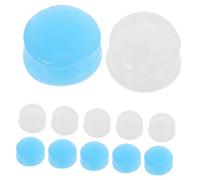 Ciieeo 12 Paires Bouchons Oreilles Silicone Réutilisables Protection Auditive pour Voyage Concerts Natation Transparent