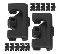 Ciieeo 12 Pièces Embouts de Protection en Silicone Noir pour Friteuse à Air, Pieds Antidérapants et Résistants à Haute Température, Adaptés pour Plaques de Cuisson Cuisine Quotidienne