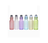 Ciieeo 12 Pièces Flacon Roll-on en Verre 3ml Étanche et Démontable pour Huiles Essentielles, Bouteille Rechargeable Pratique et Légère pour Voyager