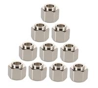 Ciieeo 12 pièces Hexagonal Stainless Steel Eccentric Nuts For Printer Accessories Eccentric Spacers Compatible With Aluminum Extrusion And V Wheels