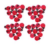 Ciieeo 120 pièces Mini Resin Ladybug Figurines Set Lightweight Tiny Insect Ornaments for Garden Micro Landscape Learning DIY Craft Decor