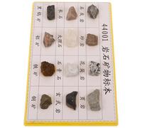 Ciieeo 12pièces Kit de Minérales pour Collection et Exposition Spécimens de Roche Compacts avec Texture Visible Adapté aux Étudiants et Enseignants Géologie
