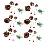 Ciieeo 130 Pièces Branches de pin artificielles décoration de noël Garland à Aiguille en pin