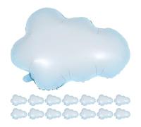 Ciieeo 15 ballons en aluminium en forme de nuage pour anniversaire - Décorations et accessoires de décoration pour une fête d'anniversaire sur le thème de la baby shower