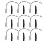 Ciieeo 15 Ensembles Soufflet de Frein de Vélo, Tube Coudé, Lot de | Guide des Freins pour Vtt et Route, Alliage D’aluminium, Acier Inoxydable, Caoutchouc, Anti-vieillissement