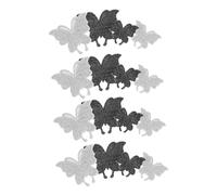 Ciieeo 16 pièces Autocollants Voiture Strass Blanc Noir Stickers Auto Adhésifs Résistants Rayures Décoration Intérieure Extérieure pour Fenêtre Ordinateurs
