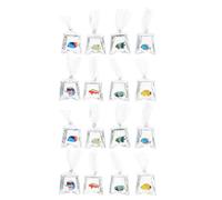 Ciieeo 16 Pièces Breloque Poisson Transparente en Résine pour Bijoux | Style Océan Inspiré, Forme Poche Élégante, Légère et Portable, pour Vacances et Plage