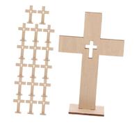 Ciieeo 18 Pcs Croix Non pour Décoration Religieuse Ornements DIY pour Communion Baptême et Événements Spirituels Pratique et Aspect pour Table et Étagère