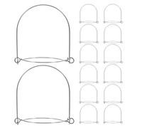 Ciieeo 18 Pcs Poignées en Fil de Fer pour Bocaux Mason 70mm