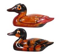 Ciieeo 1paire Sculpture De Canard Mandarin Résine Figurine Amour Et Engagement pour Décoration De Mariage Et Anniversaire Statue De Couple Résine pour Décor De Bureau Et Maison