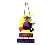 Ciieeo 1Pc Cintres Lumineux À Trois Voies pour Liste De Sorcières Tapis en Transparent Décors Porte Plaques d'halloween Tendance Woos Couverture Avant Chaudron Lettres