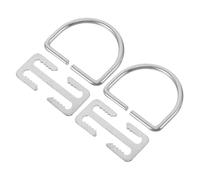 Ciieeo 2 Ensembles Accessoires de Ceinture de Plongée Anneau Acier Inoxydable, Légers et Réglage Rapide, Adaptés pour Sangle 51mm, pour Apnée et Snorkeling