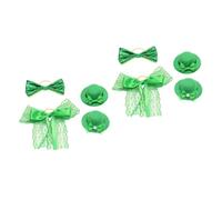 Ciieeo 2 Ensembles Bouchon De Bouteille Irlandais Faire La Fête Délirer Verres À Vin Boire Verres À Liqueur Patrick Accessoire De Bouteille De Fête Tissu Brossé Eva 4 Pièces * 2