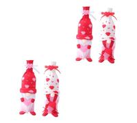 Ciieeo 2 Ensembles Couvercle De Bouteille De Vin Bureautique Accessoires Bouchon De Bouteille Original Amis Étiquette De La Chiffons Décoratifs pour s 2 Pièces * 2