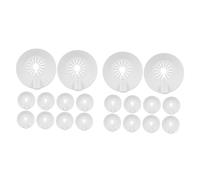 Ciieeo 2 Ensembles Couvercle Décoratif pour Buse D'Arrosage Bride Chromée Décoration Murale Couvercle De Protection pour Arroseur D'Incendie 10 pièces * 2 Réutilisable