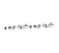 Ciieeo 2 Ensembles Emporte Biscuits Inox Avec Poignée Découpe Pâte Sécurisée Accessoires Pâtisserie Et Réutilisables 5 Pièces * 2