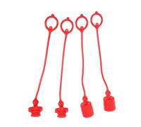 Ciieeo 2 ensembles Lot Capuchons et Bouchons de Prise Hydraulique Protection Anti-poussière Résistante à Usure pour Raccords Anneau de Retenue Intégré Compatible avec Connecteurs et Npt