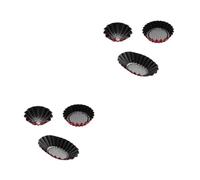 Ciieeo 2 Ensembles Moule À Tartelette Antiadhésif Acier Alliage De Moules À Muffin Et Cupcake Grand Rond Grand Fleur Pour Cuisine Maison Pour Aux Oeufs Gâteaux Et Desserts 3 Pièces * 2