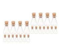 Ciieeo 2 Ensembles Pot De Sorts Pot Mignon Bouteille d'eau Courante Petits Pots avec du Liège Flacon Pulvérisateur Mini Verres À Vin Bouteilles De Jus Bois 12 Pièces * 2