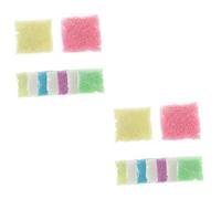 Ciieeo 2 Ensembles Rembourrage Rembourage Colson Couleur Decoration Piscine Étoiles Lampe Art Trousse Souhaitant Une Bouteille De Sable Lumineux Sable Fluorescent Gravier 9 Pièces * 2