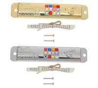 Ciieeo 2 Ensembles Rouleau De Mezouza Juive Décor Peluche Hommes Porte-clés Médaillon Plaque Messianique Portes Symboles Juifs Mezouza Ornement Mezouza en Métal Papier