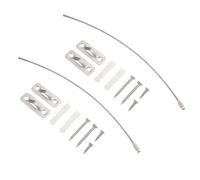 Ciieeo 2 Ensembles Sangles de Sécurité en Acier Inoxydable pour Meubles Garçon et Filles, Prévention Anti-basculement, Fixation Solide pour Placard et Meuble Maison