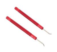 Ciieeo 2 Outils Extracteurs D’Aiguilles de Montre en Métal Rouge Poussoir Précis Anti-Rayures pour Réparation Horlogère Compact Accessoire D’Entretien Professionnel