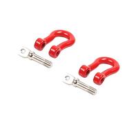 Ciieeo 2 Paires Crochet Remorquage U Rouge de Anneaux Universels pour Décoration Camion Style Racing Durable