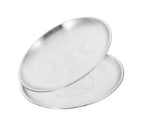 Ciieeo 2 Pièces Accessoires Pentagramme Plateau Plaqué Bol Ignifuge Bol De Prière Vide-Poches en Or Plaque Ignifuge Plaque Décorative Bol en Cuivre Silver Le Fer