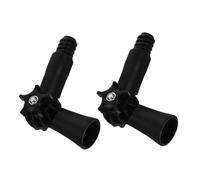 Ciieeo 2 Pièces Adaptateur Angle pour Manche TéLescopique Embout Fileté Accessoires De Balai Plastique Noir Compatible Multi-Usage pour Nettoyage Domestique