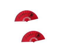 Ciieeo 2 Pièces Adepte du Tai Chi Ventilateur Fan cotillons éventail à Main éventail Pliable Poussette compacte éventail Poêle éventail Festival éventail de Danse Pliable Plastique