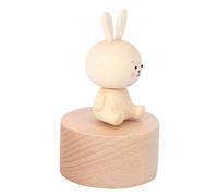 Ciieeo 2 Pièces Boîte à Musique Première Joueur Ghibli Dire Mécanisme Sucette Décor Corbeille Bibelot Jouets Musical Marchandise Peluche Jeu Trousse Ornement De Bureau Khaki Bois