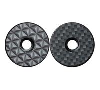 Ciieeo 2 Pièces Cache-Jeu de Vélo en Alliage D'aluminium, Noir, Vis | Protection Contre la Poussière par Pression, Finition Lisse et Éclatante, pour Cyclistes et Vtt, Usage Route