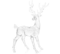 Ciieeo 2 Pièces Clair Renne Wapiti Figurines Cristal Cerf Figurines Décor De Noël Verre Wapiti pour Décor De Table Animaux Colletible