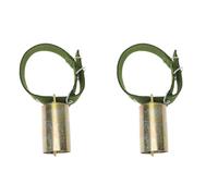 Ciieeo 2 Pièces Cloche de pâturage pour bovins et Ovins Ferme bruyante bruiteurs de Cloches de Vache chèvre Animal Cloche de pâturage de la Ferme Cloche de pâturage en Fer Miniature Bague