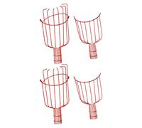 Ciieeo 2 Pièces Cueilleur de Fruits en Fer Rouge, Récolte Facile | Outil pour Vergers, Installation Simple, Usage sans Manche, pour Fruits D’arbre, Pratique et Résistant