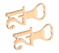 Ciieeo 2 Pièces Décapsuleurs Métalliques Portables pour Fête Ouvre-bouteille Compact et Pratique Cadeau Souvenir pour Hommes et Femmes Accessoire Bar Original