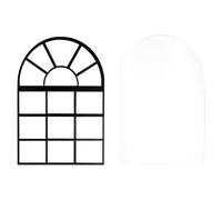 Ciieeo 2 pièces Décoration Murale Fenêtre Fausse Style Ferme Européen Cadres Muraux DIY pour Salon Chambre Accessoires Muraux Créatifs et Faciles à Installer Idée Cadeau Anniversaire