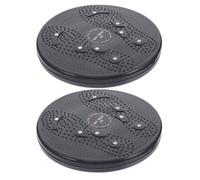 Ciieeo 2 Pièces Disque de Torsion Taille PP Noir pour Exercice à Domicile | Planche Rotative Compacte, Entraînement Aérobie, Format Léger et Portable