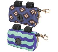 Ciieeo 2 Pièces Distributeur Portable pour Sacs à Couches Néoprène Organiseur de Voyage Compact pour Déchets Pratique pour Poussettes et Sacs à Couches Lot Motif Ondulé
