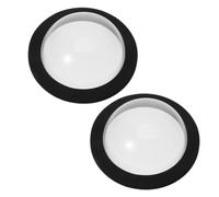 Ciieeo 2 Pièces Dôme à Poissons D'étang Flottant en Acrylique Noir Mousse Eva, Étanche et Facile à Installer pour Bassin Extérieur et Observation des Poissons