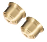 Ciieeo 2 Pièces Douille de Lampe en Laiton Or pour Lampadaire Éclairage Réglable, Cache-douille Métallique Polyvalent pour Espaces Intérieurs et Bureaux