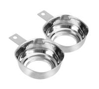 Ciieeo 2 pièces Entonnoir de Cuisine Acier Inoxydable Large Ouverture Stable avec Poignée Antidérapante pour Transfert Liquide Confiture Huile et Sauces