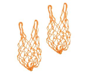 Ciieeo 2 Pièces Filet à Poulet Suspendu en Corde Orange pour Alimentation, Panier de Nourriture pour Poules, Adapté la Cage à Poulets, Design Pratique et Résistant