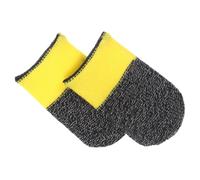Ciieeo 2 Pièces Manchons de Jeu pour Doigt Jaunes, Nylon Fibre Carbone